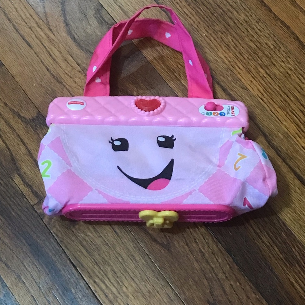 Fisher-Price Baby Toddler Toy Laugh Learn My Smart Purse Lights & Learning Sound - Picture 8 of 10